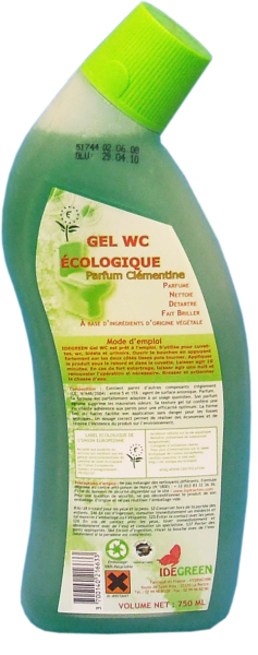 Gel Wc Ecologique Idegreen Le Bidon De 750Ml Avec Bec De Canard Accueil